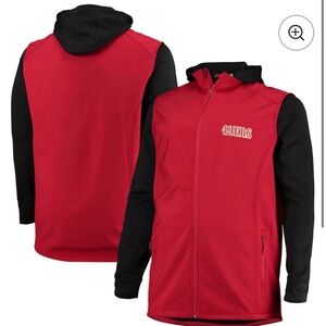 49ers Men's Hooded Jacket Size Large Tall